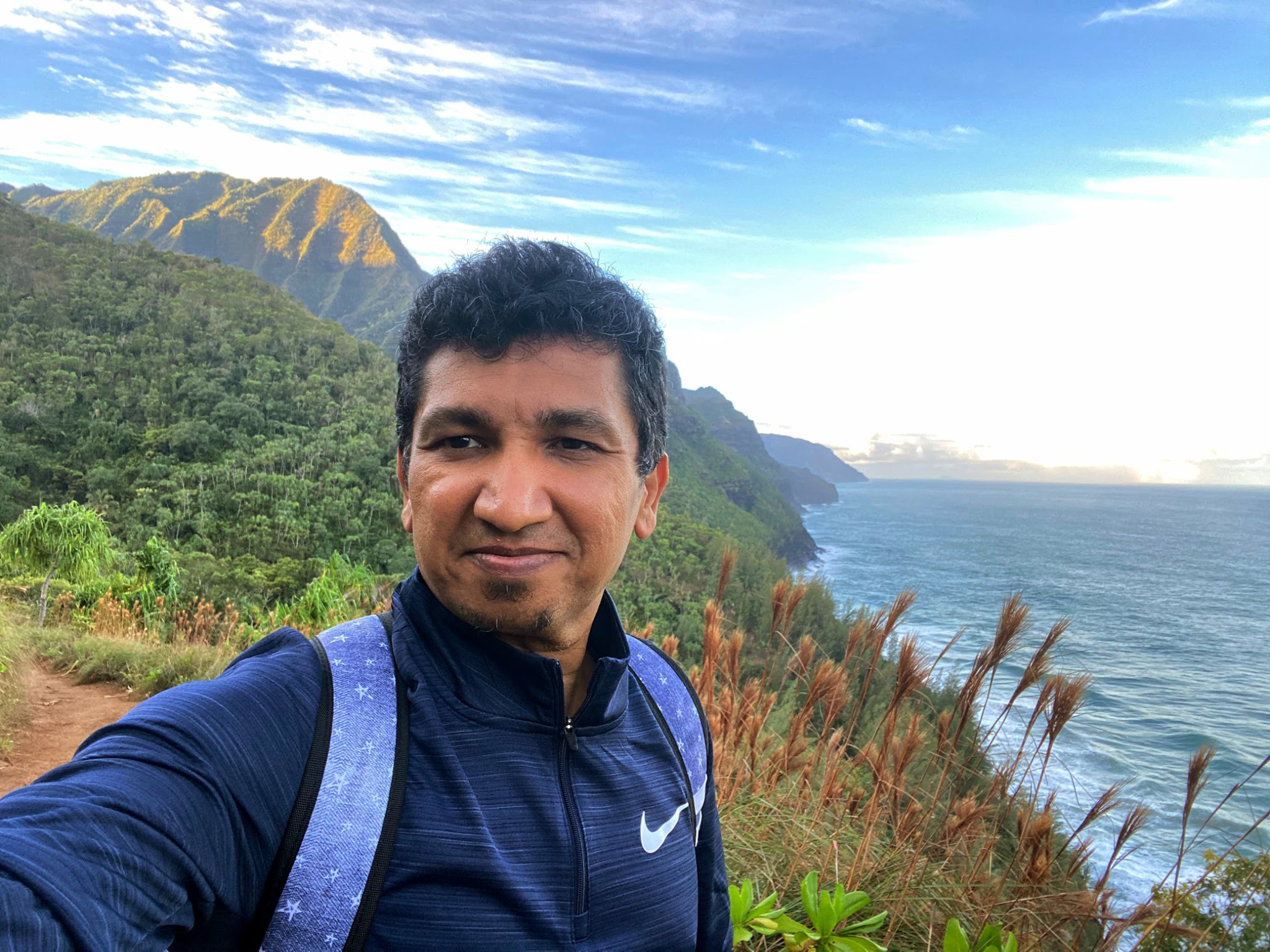 The author on the Kalalau Trail in Kauai